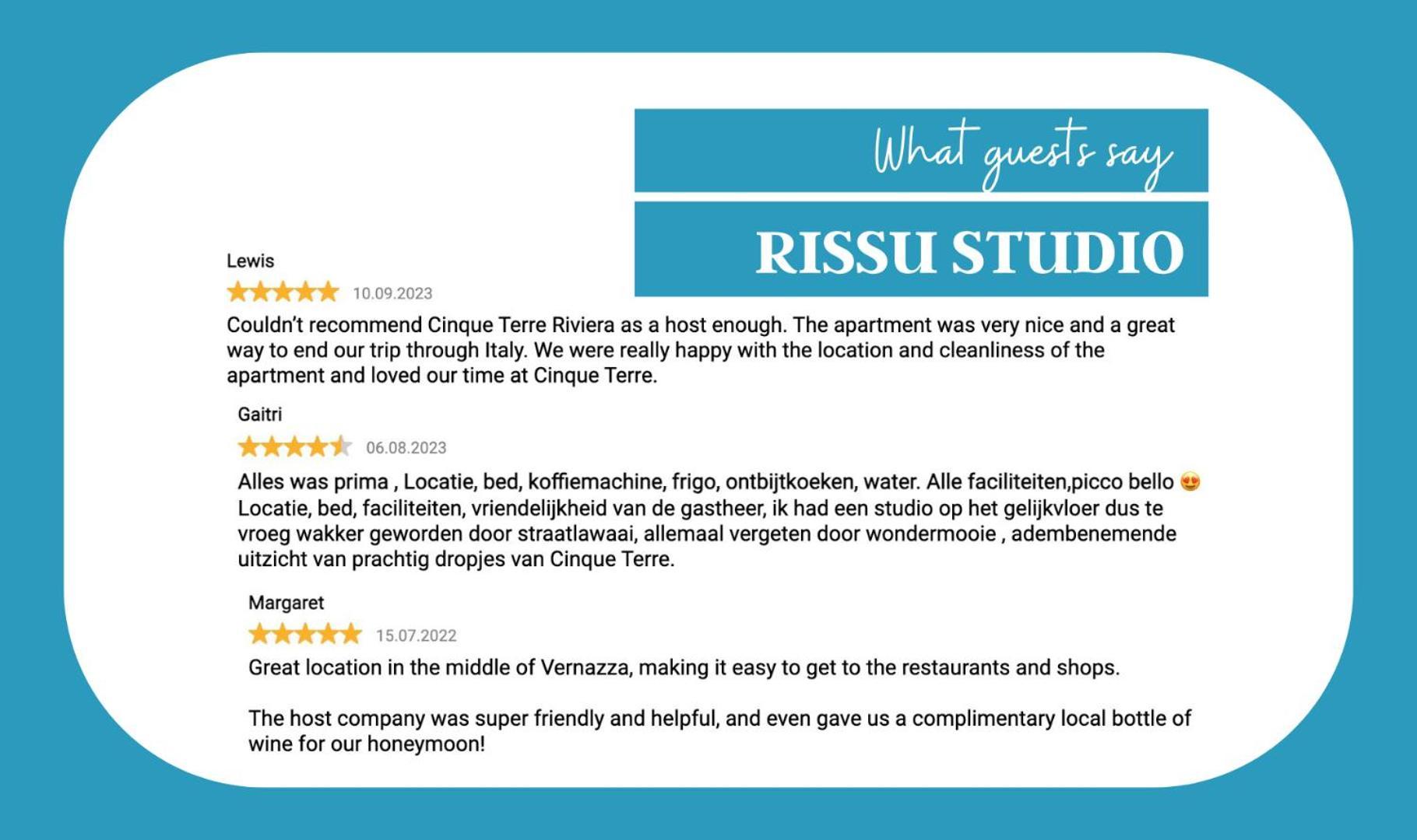 Rissu Nice Studio Vernazza Buitenkant foto